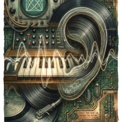 1965: The Year We Heard the Future Rolled Poster | Birth Year Wall Art | Vintage Music Tech Print | Home Decor Gift