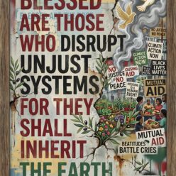 Blessed Are The Disruptors Rolled Poster Print | Ethical Manifesto Wall Art | Modern Home Decor | Office Inspiration | Gift Idea
