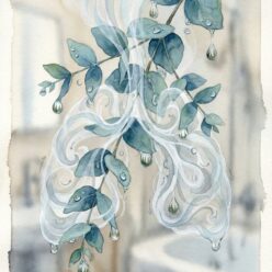 Breathe Deep The Forest Is Here Framed Paper Print | Botanical Illustration Wall Art | Nature Home Decor Gift