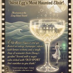 Daisy’s Last Dance on West Egg Rolled Poster Print | 1920s Cocktail Culture Art | Vintage Gatsby Wall Decor | Bedroom Living Room Office