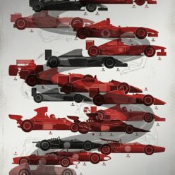 Decades of Dominance Rolled Poster Print | F1 Wall Art | Formula One Racing Decor | Living Room Bedroom Office | Gift for Motorsport Fan