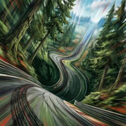 Eau Rouge: The Heartbeat of Racing Framed Paper Print | F1 Wall Art | Motorsport Decor | Formula One Gift for Home Office