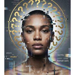 My Faith Has Question Marks Framed Canvas Print | Honest Spirituality Wall Art | Modern Home Decor | Living Room Office Gift