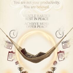 Rest Is My Rebellion Rolled Poster Print | Sabbath Ethics Wall Art | Minimalist Home Decor | Bedroom Office Dorm | Gift Idea