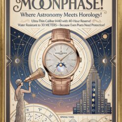 Time Flows Like Poetry Rolled Poster Print | Luxury Watch Heritage Art | Modern Wall Decor for Living Room, Bedroom, Office | Thoughtful