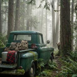 Where the Pavement Ends and the Wild Begins Rolled Poster Print | Retro Truck Aesthetic Wall Art | Vintage Adventure Home Decor | Living