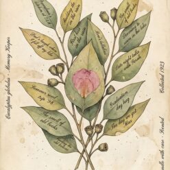 Your Stories Live in These Leaves Rolled Poster Print | Botanical Illustration Wall Art | Nature Home Decor | Bedroom Living Room Office |