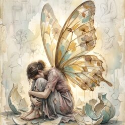 Your Wings Are Still Growing Framed Paper Print | Creative Rebirth Wall Art | Inspirational Home Decor | Motivational Gift